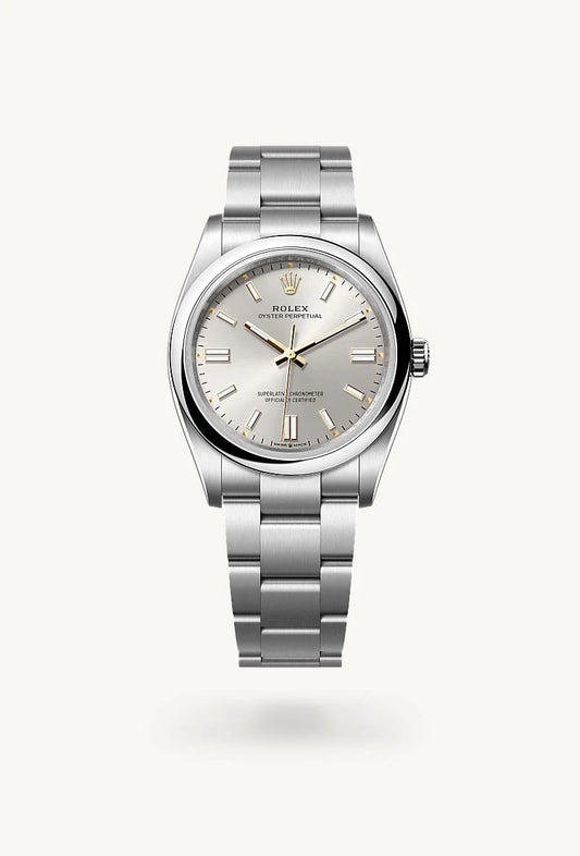 rolex Oyster Perpetual in Oystersteel, M126000-0001 - Bijoux Jamaica