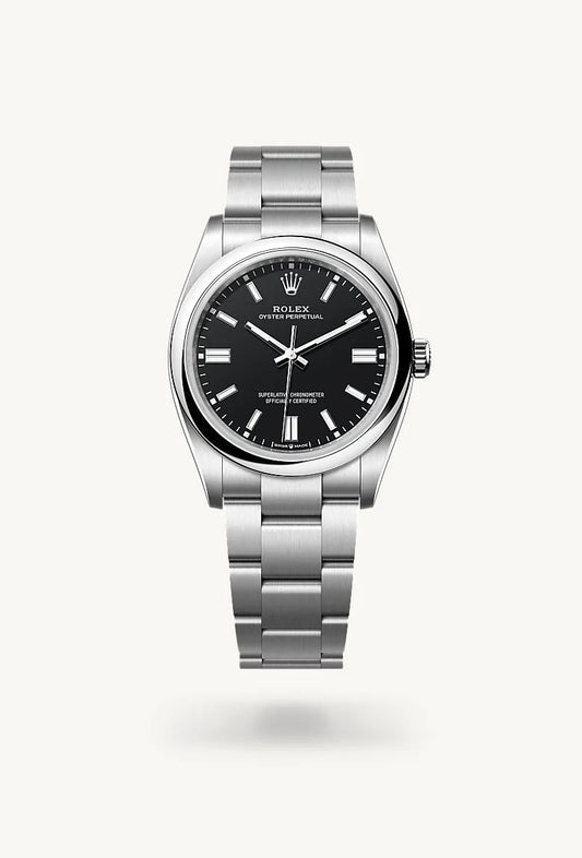 rolex Oyster Perpetual in Oystersteel, M126000-0014 - Bijoux Jamaica