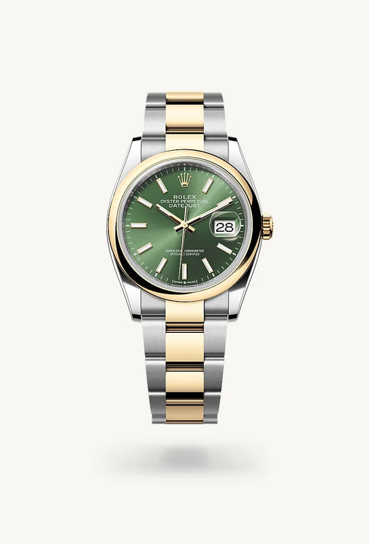 rolex Datejust in Yellow Rolesor - combination of Oystersteel and yellow gold, M126203-0058 - Bijoux Jamaica