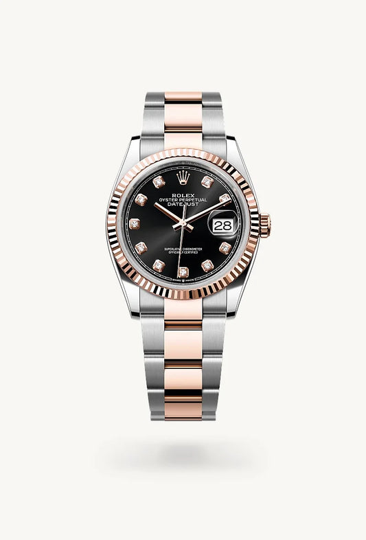 rolex Datejust in Everose Rolesor - combination of Oystersteel and Everose gold, M126231-0020 - Bijoux Jamaica