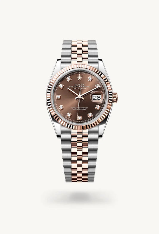 rolex Datejust in Everose Rolesor - combination of Oystersteel and Everose gold, M126231-0053 - Bijoux Jamaica