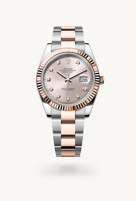 rolex Datejust in Everose Rolesor - combination of Oystersteel and Everose gold, M126331-0007 - Bijoux Jamaica
