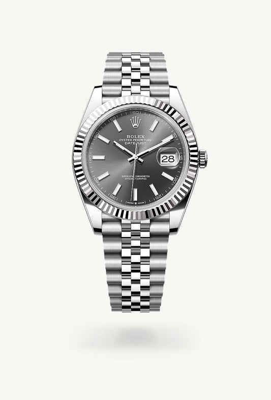rolex Datejust in White Rolesor - combination of Oystersteel and white gold, M126334-0014 - Bijoux Jamaica