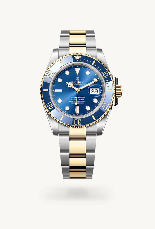 rolex Submariner in Yellow Rolesor - combination of Oystersteel and yellow gold, M126613LB-0002 - Bijoux Jamaica