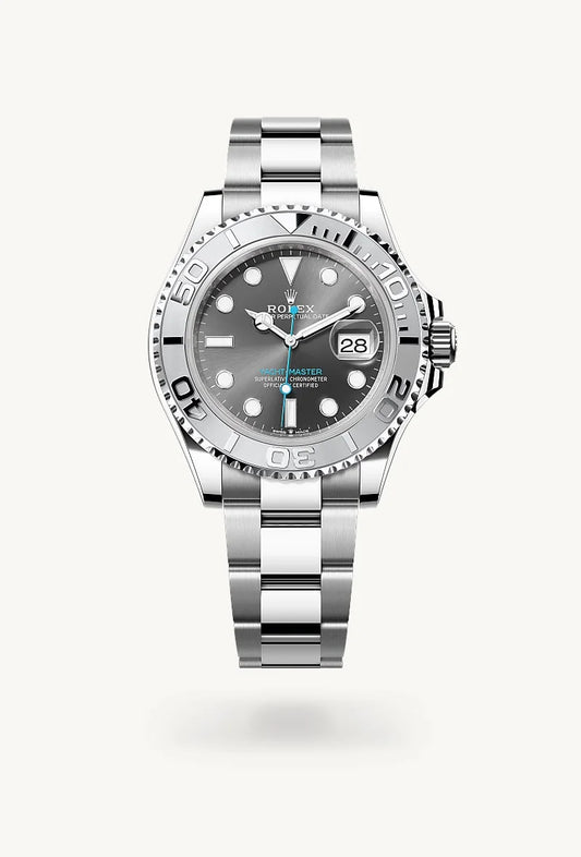 rolex Yacht-Master in Rolesium - combination of Oystersteel and platinum, M126622-0001 - Bijoux Jamaica