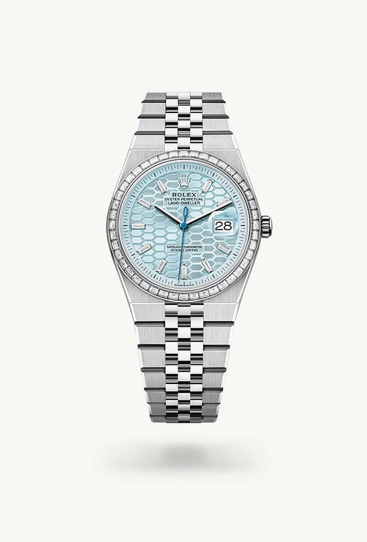 rolex Land-Dweller in Platinum, M127286TBR-0001 - Bijoux Jamaica