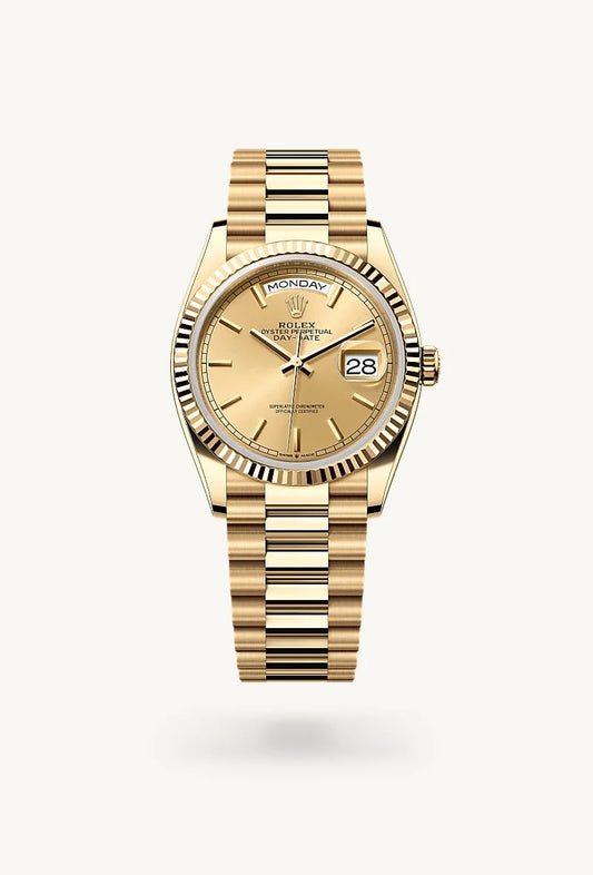 rolex Day-Date in 18 kt yellow gold, M128238-0045 - Bijoux Jamaica