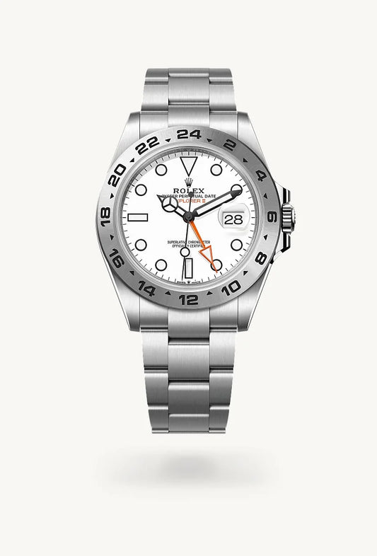 rolex Explorer II in Oystersteel, M226570-0001 - Bijoux Jamaica