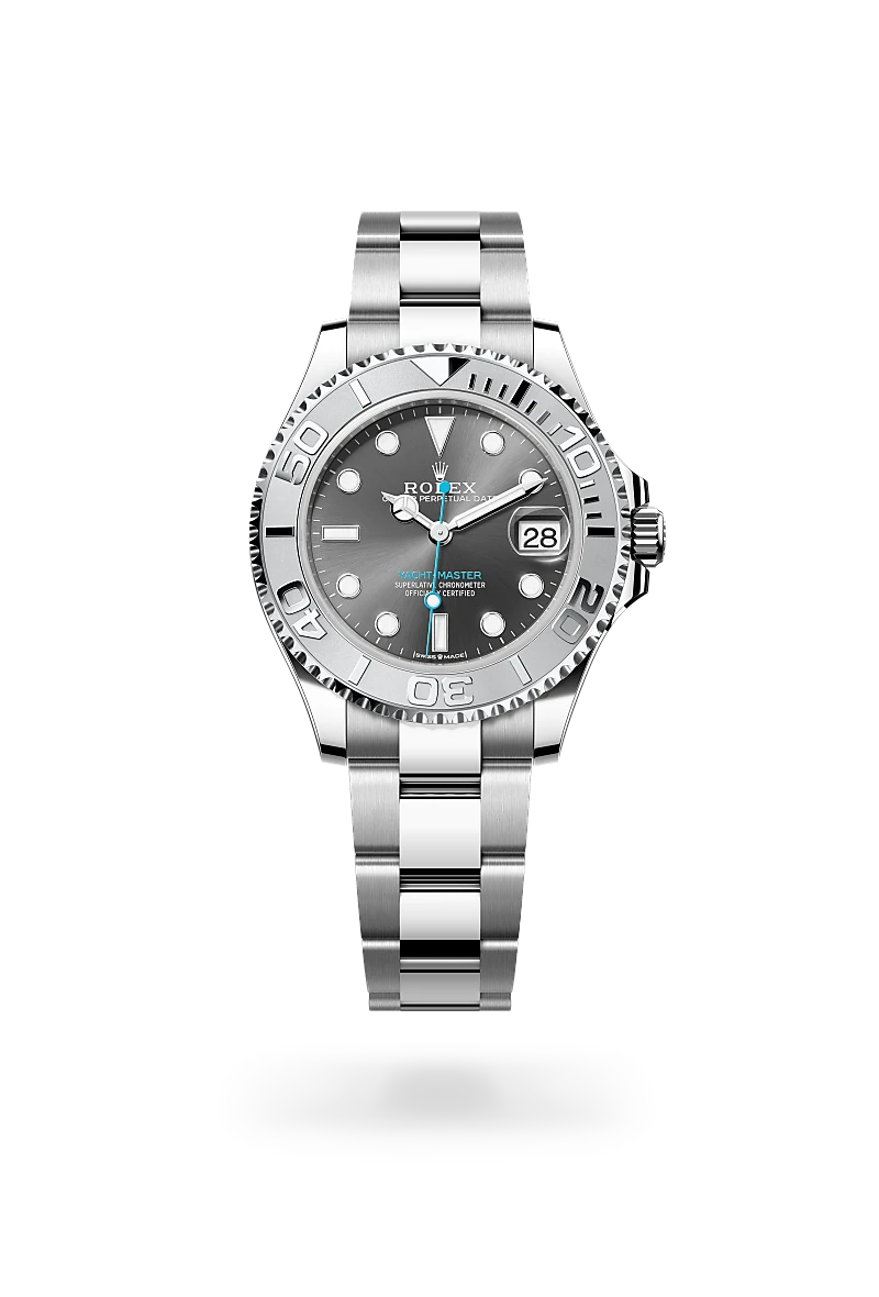 Rolex Yacht-Master in Rolesium - combination of Oystersteel and platinum, M268622-0002 - Bijoux Jamaica