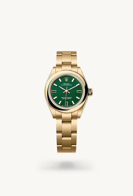 rolex Oyster Perpetual in 18 kt yellow gold, M276208-0002 - Bijoux Jamaica