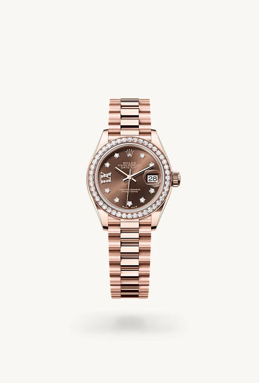 rolex Lady-Datejust in 18 kt Everose gold, M279135RBR-0001 - Bijoux Jamaica
