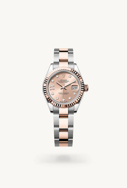 rolex Lady-Datejust in Everose Rolesor - combination of Oystersteel and Everose gold, M279171-0028 - Bijoux Jamaica