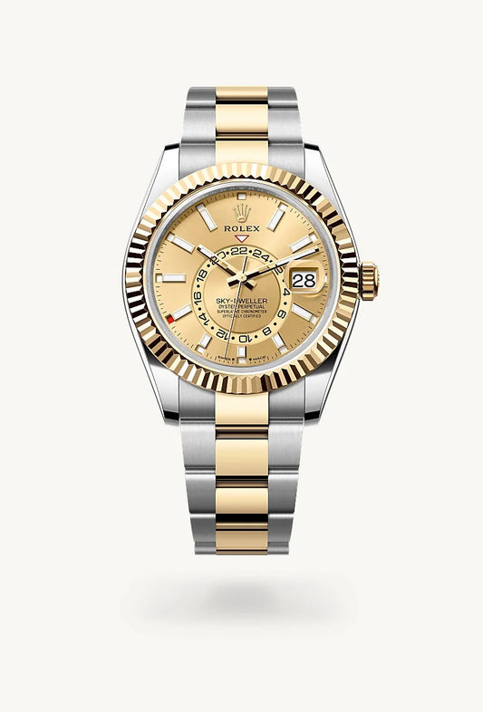 rolex Sky-Dweller in Yellow Rolesor - combination of Oystersteel and yellow gold, M336933-0001 - Bijoux Jamaica