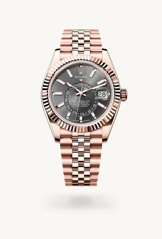 rolex Sky-Dweller in 18 kt Everose gold, M336935-0008 - Bijoux Jamaica
