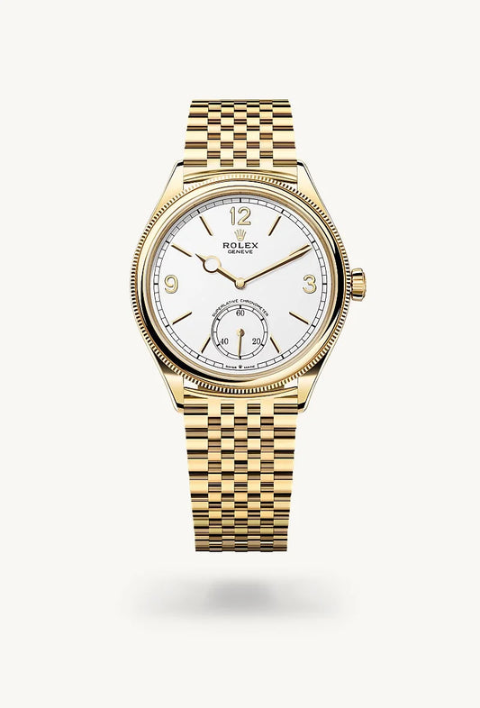 rolex 1908 in 18 kt yellow gold, M52508-0008 - Bijoux Jamaica