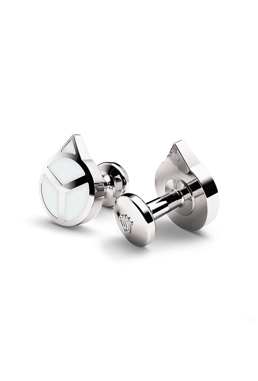 Rolex ‘Hand’ cufflinks White gold and luminescent material A1029 at Bijoux Jamaica